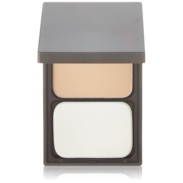 Face Base Oil-Free Powder Foundation with Mineral Pigments by VASANTI - Loose Finishing Powder - Paraben-Free, Never Tested on Animals - Get Glowing Skin Now! (V2 - Warm Light to Medium)