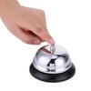 HeeYaa Call Bell 3.35 Inch Diameter with Metal Anti-Rust Construction, Ringing, Durable, Desk Bell Service Bell for Hotels, Schools, Restaurants, Reception Areas, Hospitals, Warehouses(Silver)