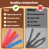 Zlulary 39 Inch Jumbo Fur Pipe Cleaners Craft, 12 Pcs Thick Pipe Cleaners, Chunky Pipe Cleaners Chenille Stems Pipe Cleaners Craft Supplies for Beginners DIY Arts Craft Decorations (Bright)