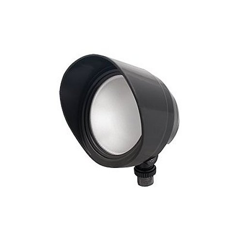 RAB BULLET12YA Bullet Series LED Flood Light Fixture 12 Watt 120 Volt 3000K Arm Mount Bronze, Hardwired