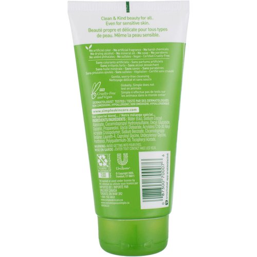 Simple Kind to Skin Facial Wash, Moisturizing 5 oz