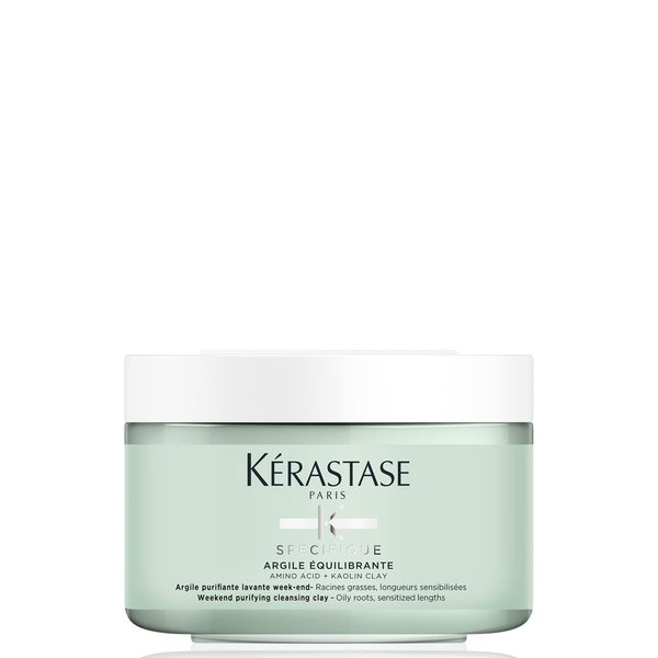 Kerastase Specifique Argile Equilibrante Cleansing Clay | Cleansing Hair Mask for Oily Roots and Dry Ends | Removes Impurities & Refreshes Scalp | With Amino Acid | For Oily to Normal Hair | 8.5 Fl Oz