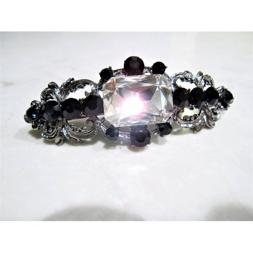 Small blue crystal hair barrette clip bridal clip bridal barrette hair clip