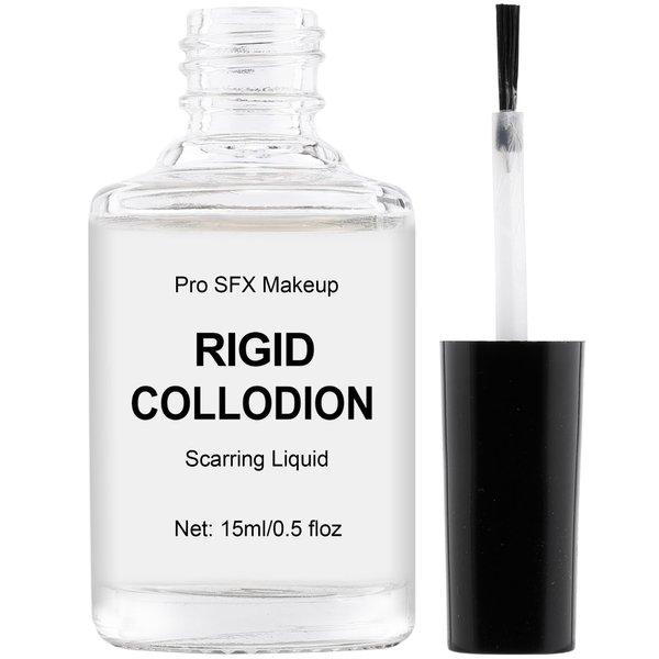 DALVGFN Rigid Collodion For Special Effects SFX Makeup, Scarring Liquid, Fake Scar Professional fx Makeup, Realistic Scar Wound SFX Makeup For Film Theater Halloween Costume Cos, Latex-Free, 0.5 fl oz