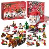 Advent Calendar 2024 Christmas Building Toy Set for Kids,12 Days Building Blocks Toys Holiday Countdown Calendars, 6 IN 1 Santa Claus Reindeer Blocks, Stuffers for 6-12 Year Old Boys Girls Teen Gifts