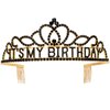 Araluky Birthday Tiara for Women ITS MY BIRTHDAY Crowns for Women Happy Birthday Crown for Girls Birthday Girl Crown Birthday Headband for Women Parties Favors Decorations Gift (Black)