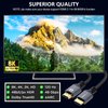 PowerBear 10K 8K HDMI 2.1 Cable 15 ft | 48Gbps High Speed 4K@120Hz Braided Cord 144Hz 8K@60Hz, eARC, Dynamic HDR 10,for Laptop, Monitor, PS5, PS4, Xbox One, Fire TV, Apple TV