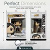 Dinavio Crafthouse Funko Pop Protector - Acrylic Funko Pop Display Case - Sturdy Stackable Design - 4mm Funko Pop Case Compatible with 4'' Vinyl Figures - Black Base