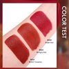 3 Colors Matte Lipstick Set Lip Stick with Orange Chain Bag Package Velvet Lip stick Set Waterproof Non-Stick Cup Long Lasting Retractable Red Lipstick Set 3.5gx3 Pcs