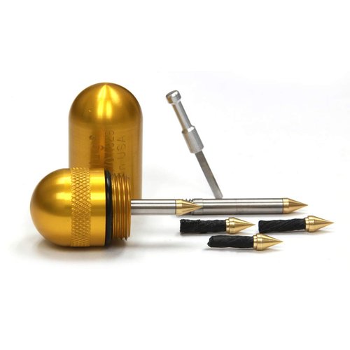 Dynaplug Bicycle Tubeless Tire Repair Tool (Small, Gold)