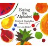 Eating the Alphabet Baby Gift Set includes Board Book by Lois Ehlert, Lemon and Orange Infant Travel Toys With Rattle, Squeaker, Crinkle Fabric, Teether Clip & Bag (Sensory Developmental Learning Toy)