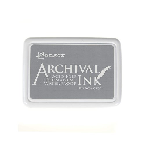 Ranger Archival Ink Pad Shadow Grey, 6.9 x 9.8 x 1.8 cm
