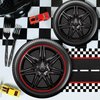 96 Pcs Race Car Plates and Napkins Party Supplies Race Car Birthday Party Decorations Race Car Party Favors Race Car Party Supplies for Boys