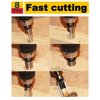 Rocaris 8pcs Wood Plug Cutter Drill Bit Set Straight and Tapered Taper Cutting Tool Cork Drill Bit Knife 6mm 10mm 13mm 16mm