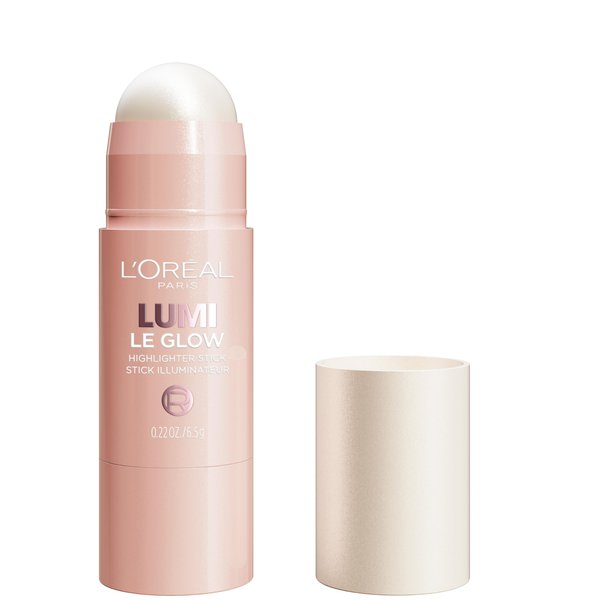 L’Oréal Paris Lumi Le Glow Highlighter Stick, Luminous, Satin, Glowy Highlighter for Face and Body, 630 Crème Chic, 0.25 Oz