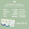 Organyc - 100% Certified Organic Cotton Feminine Pads - Sanitary Napkin with Wings for Women, Moderate Flow, Regular Absorbency, 60 Count (6 Pack of 10 Count)