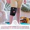 KARM Kids Knee Brace for Knee Pain Support - Osgood Schlatter Knee Brace Youth, MCL, Sports, Meniscus Tear. Child Knee Brace Support for Boys, Girls (Black)