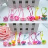 AUCH 24Pcs Cute Cartoon Baby Girls Kids Children Little Princess Ball Hair Ties Soft Rubber Bands Ropes Ponytail Holder Elastics, Assorted Color, Random Styles