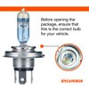 Sylvania 9003 SilverStar Ultra High Performance Halogen Headlight Bulb, Brightest Downroad with Whiter Light (2 Bulbs)