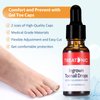 Treatonic Ingrown Toenail Treatment - Ingrown Toenail Pain Reliever and Softener Kit for Easy Trimming with Silicone Gel Toe Caps