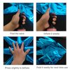 6 Pcs Blue Star Foil Balloons One-Piece 14-Pointed Star Balloons 4D Starburst Cone Mylar Balloons 22inch Christmas Birthday Wedding Wedding Anniversary Party Supplies(Blue)