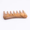 Breezelike Wide Tooth Hair Comb - Natural Mini Wood Comb for Curly Hair - No Static Sandalwood Hair Pick Wooden Comb for Detangling