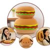 JPORSHU Hamburger French Fries Plush Pillow，Food Plush Stuffed Pillow，Soft Sofa Cushion Plushie Toy，Cartoon Toy Pillow Gifts for Kids