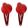 evil Horns Hair Clips Costume Accessories for Women Girls Red Devil Horn Set Halloween Party Cosplay Hair Clips 4cm