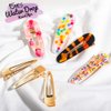 LEOBRO Gold Hair Clips, 50PCS Alligator Barrettes for Women, Girls, Crafts, DIY Hair Bows