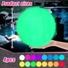 LovesTown 4PCS LED Beach Balls, 12" Light Up Beach Balls with Remote Control Glow Pool Balls Inflatable Beach Toy for Kids Summer Parties Pool Decorations