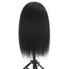 Opini 18" Mannequin Head Human Hair with 100% Real Hair Hairdresser Cosmetology Mannequin Doll Head for Practice Braiding Hairstyling with Free Table Clamp Stand (18 Inch)