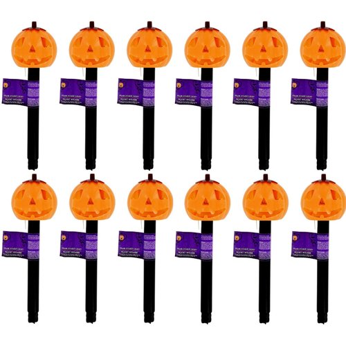 Greenbrier International Halloween Spooky Solar Lights Outdoor Waterproof Security Lights Easy Install Garden Lights for Garden Path Walkway Light (12, JackoLantern Pumpkin)