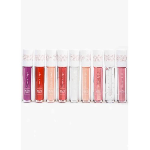 M2U NYC Lip Gloss, Lip Oil, Lip Gloss Set, Lipgloss, Clear Lip Gloss, Lip Makeup, Lip Plumper Gloss, Clear Lip Gloss, Multiple Colors (Crash (pinkish red))