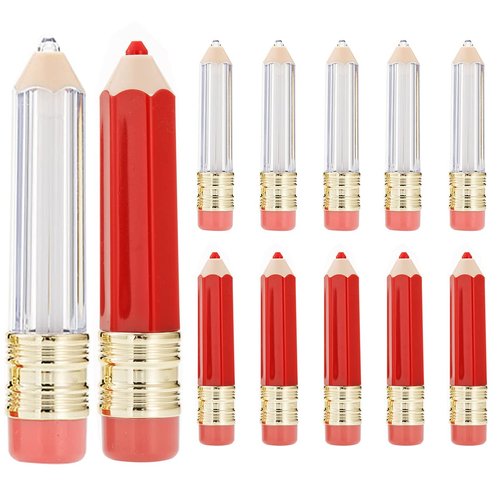 Ewanda store 22 Pcs 5ml Clear Pencil Lip Gloss Tubes Refillable Empty Lip Balm Containers Lip Gloss Tube Bottles for Women Girl DIY Cosmetics
