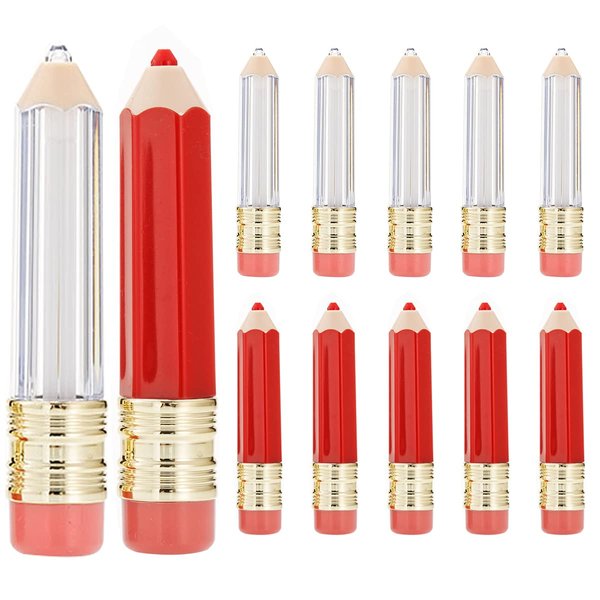Ewanda store 22 Pcs 5ml Clear Pencil Lip Gloss Tubes Refillable Empty Lip Balm Containers Lip Gloss Tube Bottles for Women Girl DIY Cosmetics