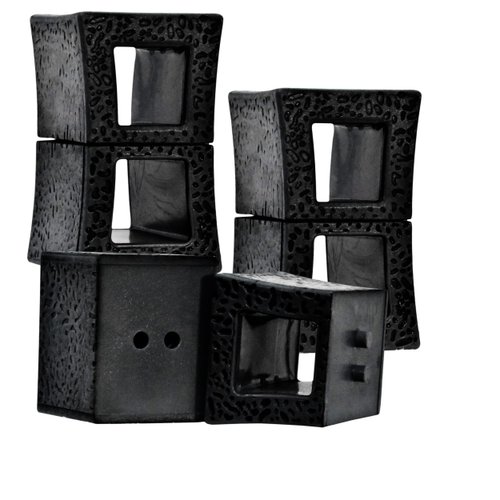 Set of 3 Plastic Breakable Concrete Blocks for Wrestling Action Figures