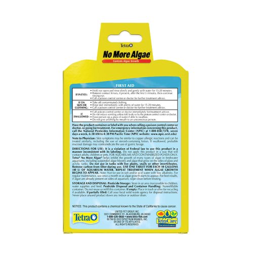 Tetra No More Algae Tablets, 8 tablets, Controls Algae in Aquariums