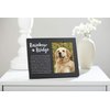 Pearhead Rainbow Bridge Pet Keepsake Picture Frame, Dog Photo Frame for Pet Owners, Dog Memorial Frame, Black