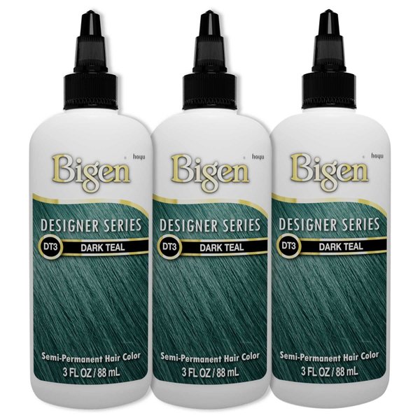 Bigen DT3 Dark Teal Designer Series Semi-Permanent Hair Color (pack of 3)