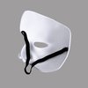 CENFPOLA Mens Mask Masquerade Mask Phantom of The Opera Half Face Mask Vintage Design (White)