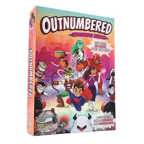 Outnumbered: Improbable Heroes Board Game - A Mensa Award Winning Superhero Math Game | Fun & Educational Game for Kids, Adults, and Families | STEM Game to Learn Multiplication & Division