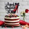 30 Aged To Perfection 30th Birthday Cake Topper - Happy 30 Birthday Glitter Red Heel Cake Topper - 30th Cake Topper for Women Birthday Party Decoration