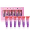 YIBABY 6 PCS Lip Stain Peel Off, Fruity Flavour Tinted Lip Gloss Lip Tint, Long Lasting Non-Stick Cup Tattoo Color Lipstick Set, Transfer Proof, Matte Finish, Lip Makeup for Women & Girls
