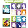 90shine 2PCS Halloween Crafts for Kids Ages 4-8 Sticker Books Gift Party Favors Create 22 Pictures
