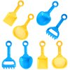 Haakong 8 Pcs Sand Shovels for Kids Colorful Plastic Beach Shovels Bulk Garden Beach Toys