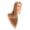 Hairingrid 26"-28" Mannequin Head Hair Styling Training Head Manikin Cosmetology Doll Head Synthetic Fiber Hair and Free Clamp Holder (Golden Brown)