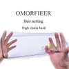 OMORFIEER Hair netting Invisible Hair Nets Hairnet 20PCS 14 inch Black