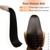 Sunny Hair I Tip Hair Extensions Human Hair Black 22Inch Itip Human Hair Extension Jet Black Pre Bonded Itip Hair Extensions Black for Women Itip Extensions Black Hair Extensions Add Length 50G 50S