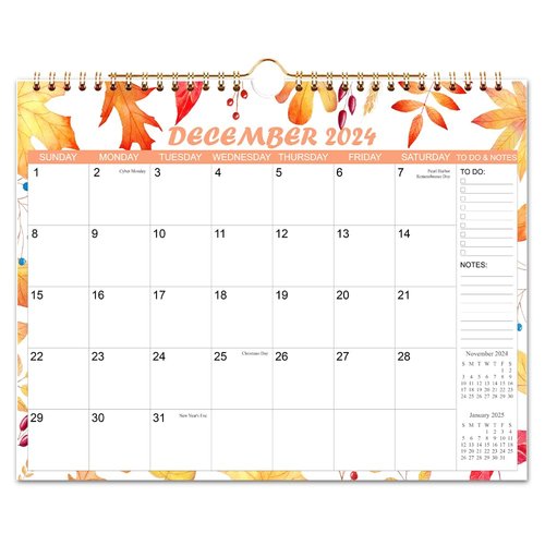 2024-2025 Calendar - Wall Calendar from Apr 2024 to Jun 2025, 15 Monthly Calendar with Seasonal Designs for Planning and Organizing for Home or Office, 11.5 x 14.5 In Calendar 2024-2025