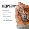 Red Carpet Manicure Fortify & Protect Silver Glitter Gel Polish for Strong, Healthy Nails - Infused with Vitamin A & Biotin - (Glitter In The Air) Led Nail Gel Color, 0.3 Fl Oz